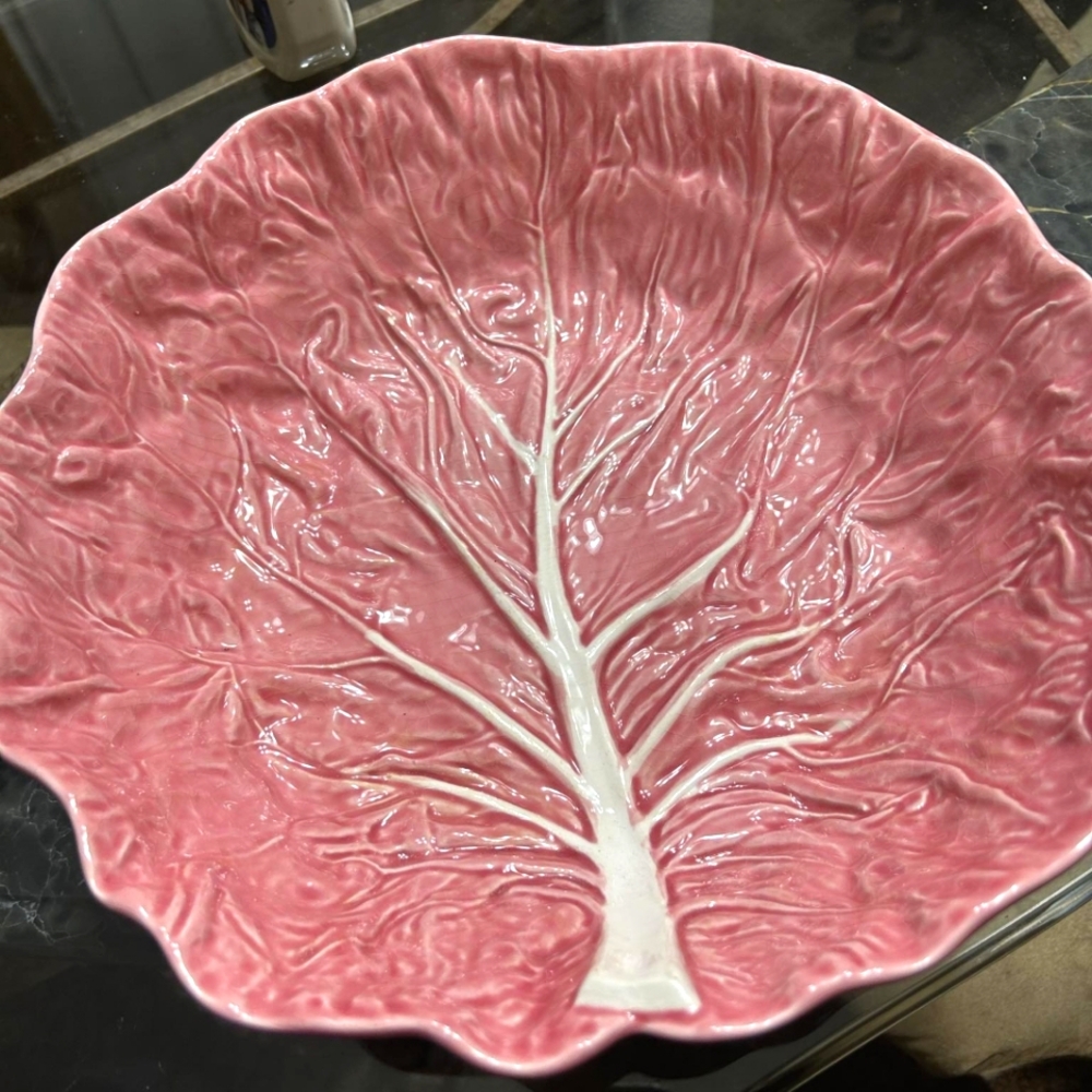 Bordallo Pinheiro Pink Cabbage Bowl